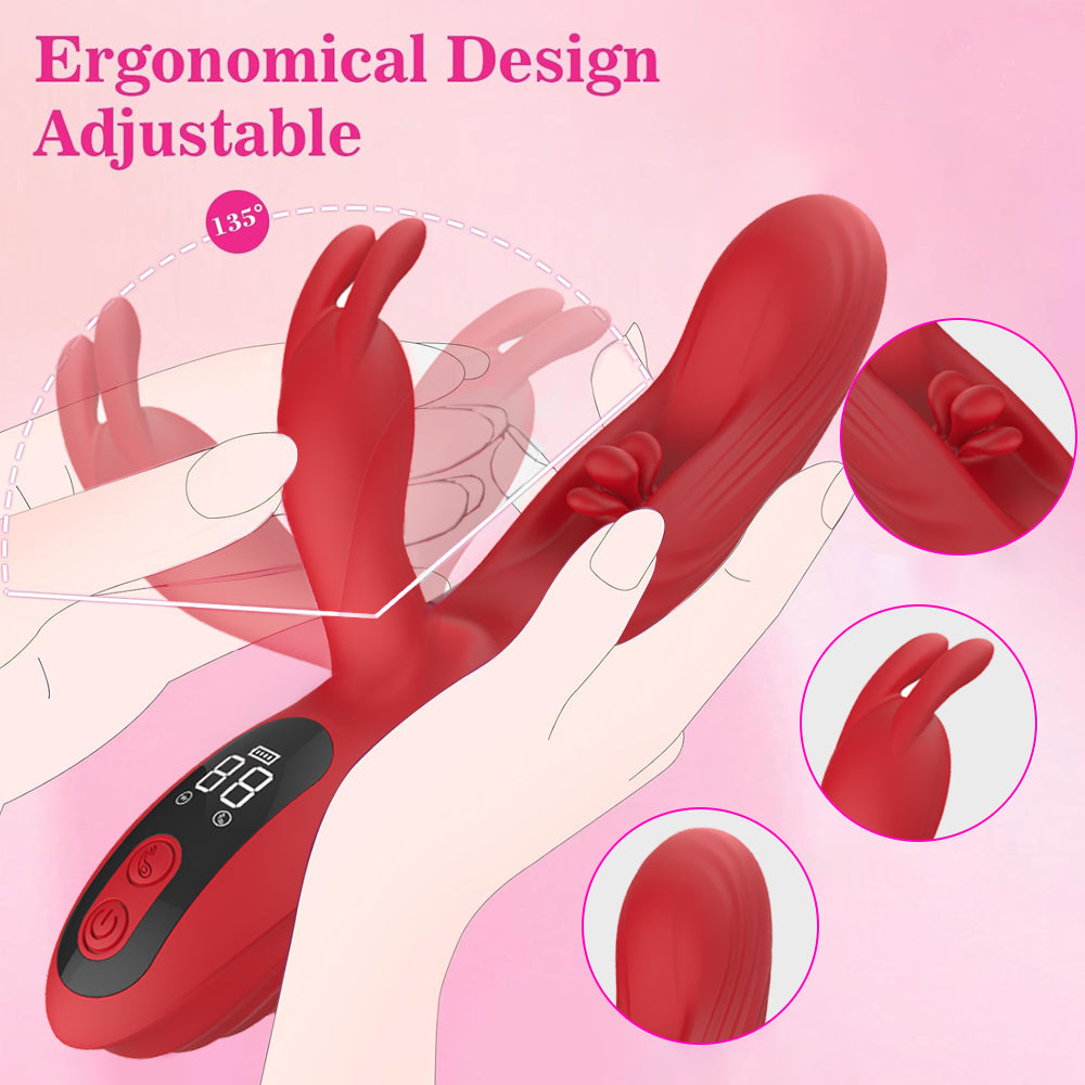 Rabbit Ears II G Spot Flapping Clitoris Massaging Vibrator