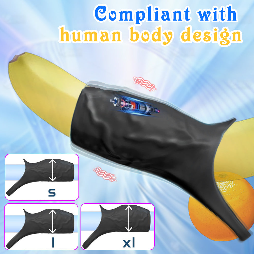 Wolf Warrior Elastic Compact Fit Powerful Vibrating Penis Sleeve