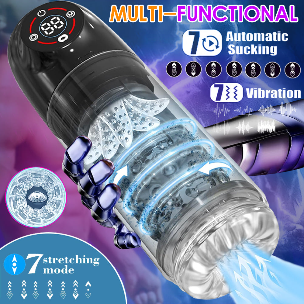 Premium Rotating Thrusting Sucking And Licking 4in1 Masturbator