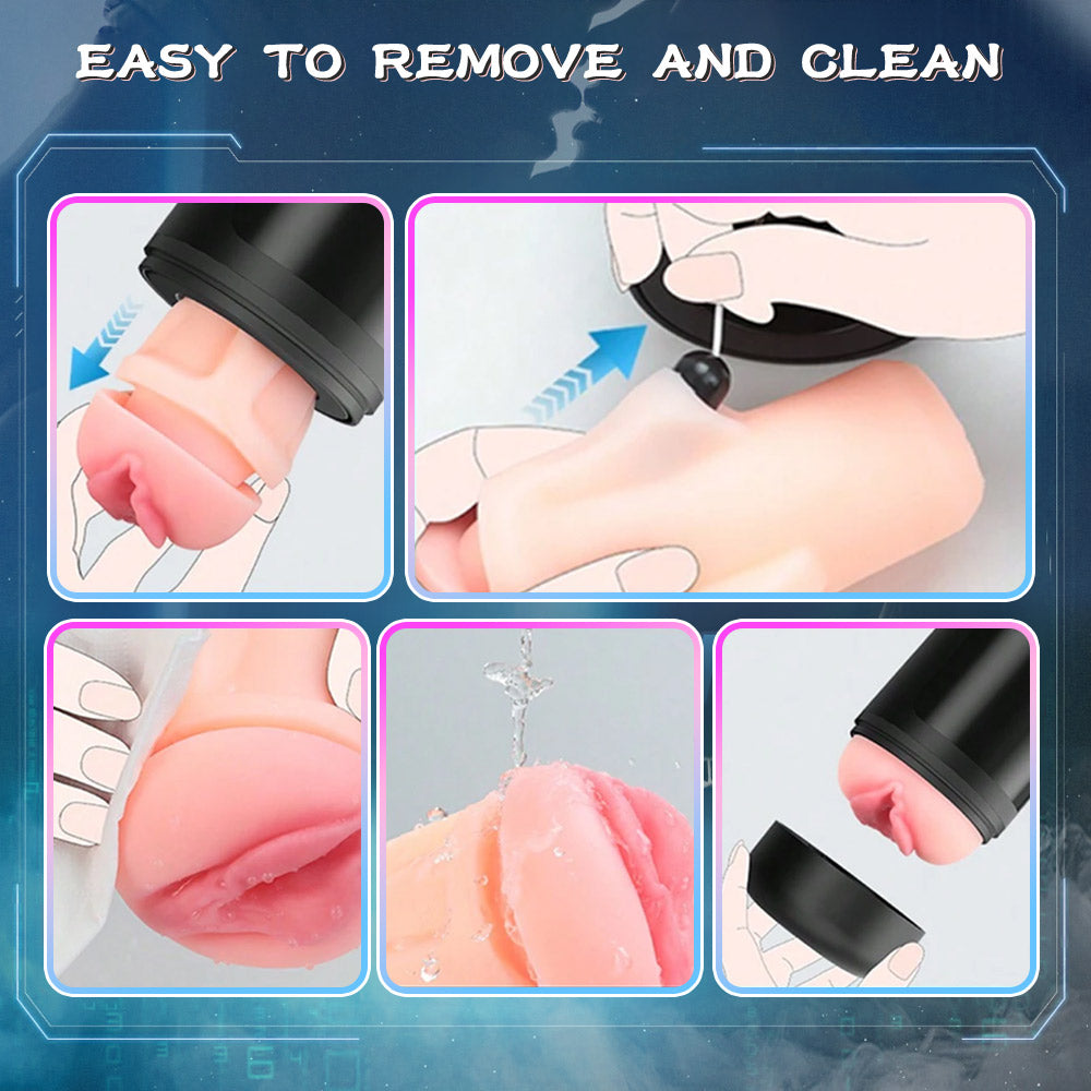 Super Realistic Vagina Deep Sucking Vibrating Masturbator