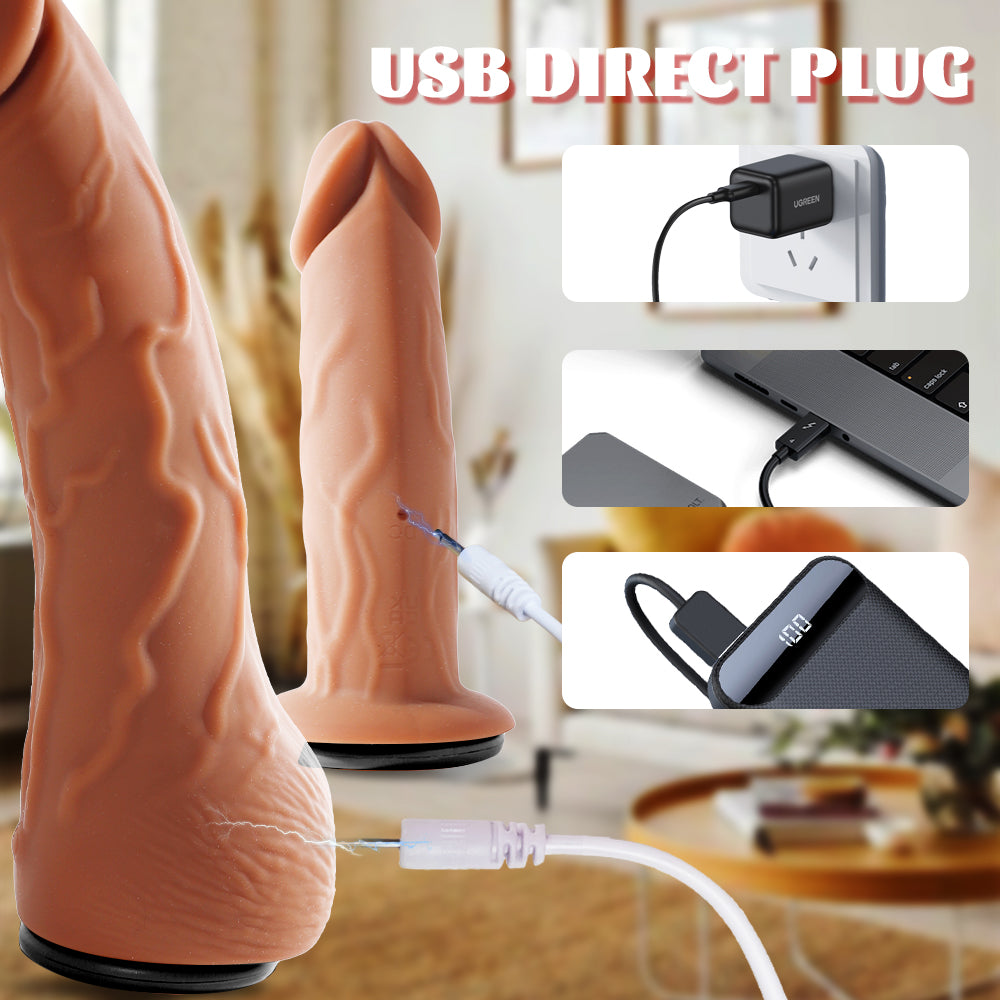 Vibrating Telescopic Dual Head Wearable Remote Controlled Dildo