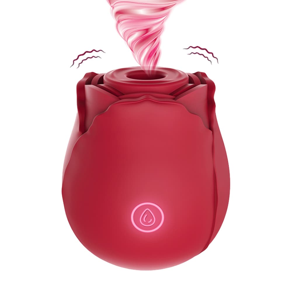 Rose Shape Vagina G Spot Sucking Stimulation Vibrator