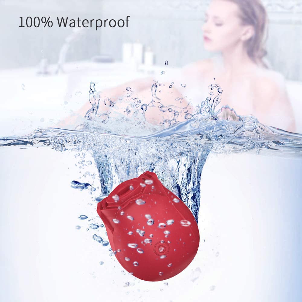 Rose Shape Vagina G Spot Sucking Stimulation Vibrator