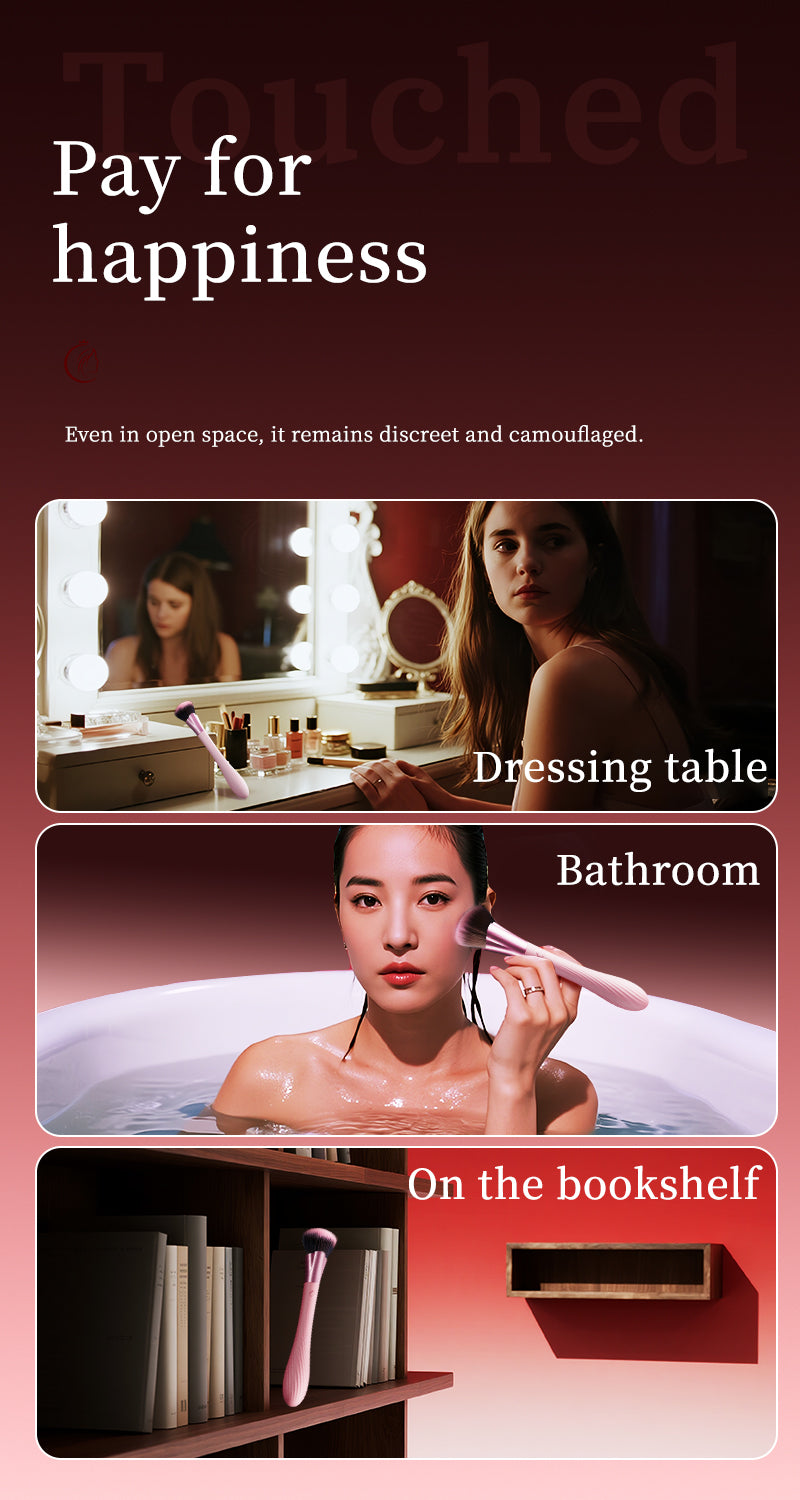 Hidden Appearance Split Dual Head Suction G-Spot Vbrator