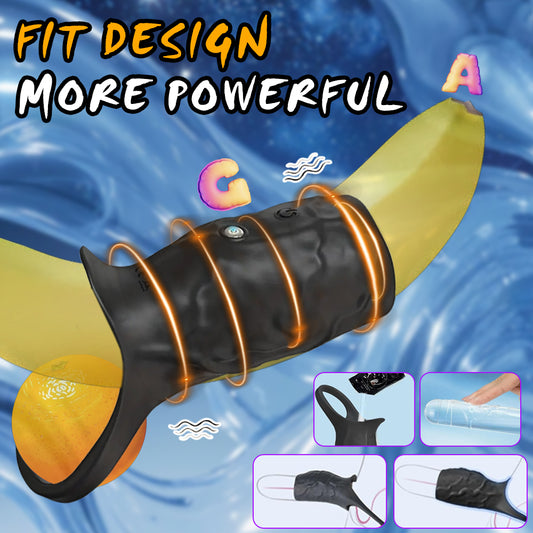 Wolf Warrior Elastic Compact Fit Powerful Vibrating Penis Sleeve