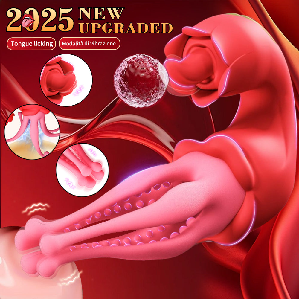 Portable Size  Multi Functional Tongue Licking Swinging Vibrator