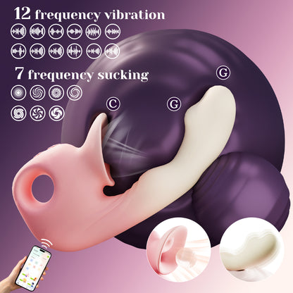 Rhapsody Mobile Application Controlled Sucking Vibrator