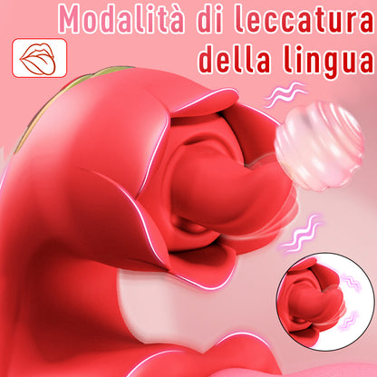 Portable Size  Multi Functional Tongue Licking Swinging Vibrator