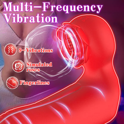 Multiple Vibration Modes Clitoris Massaging Finger Sleeve Vibrator