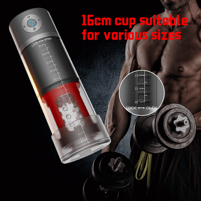 Premium Male Penis Suction Pump Spinning Masturbating Cup