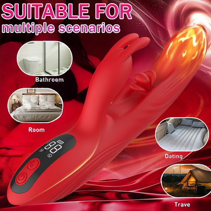 Rabbit Ears II G Spot Flapping Clitoris Massaging Vibrator