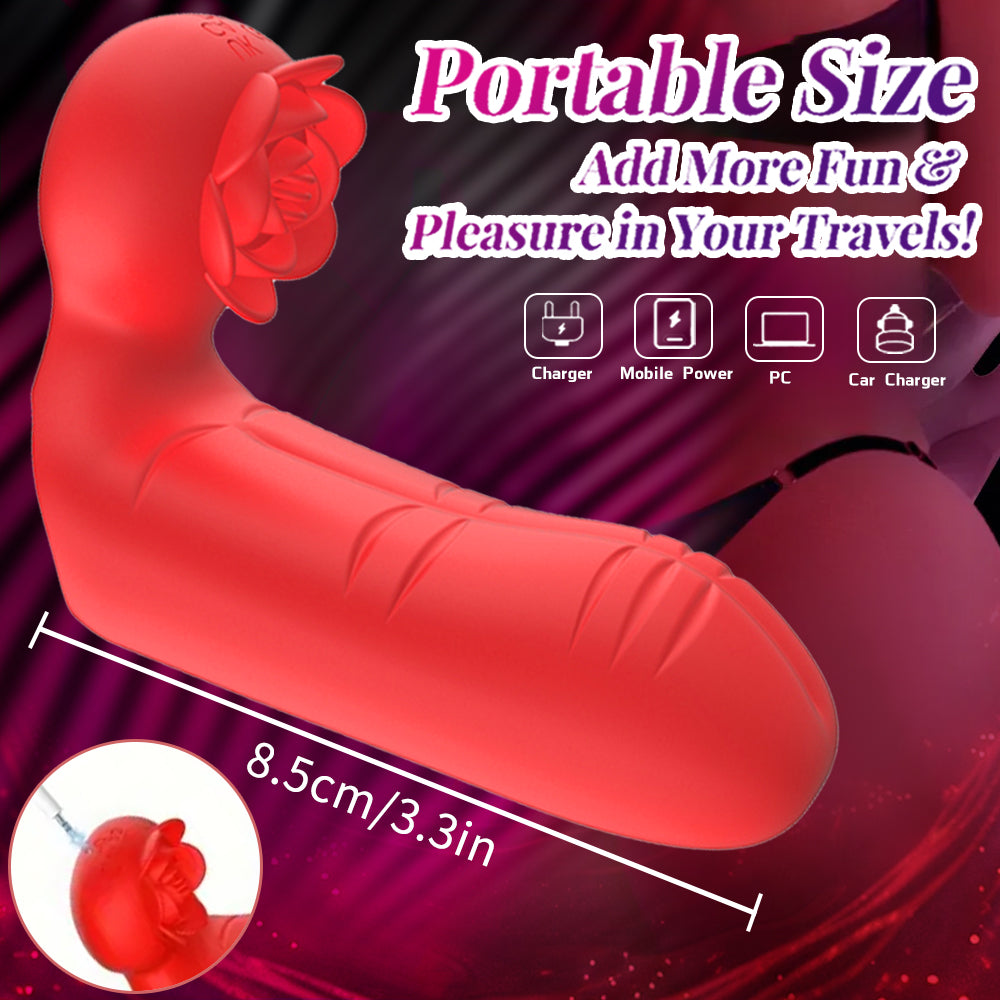 Multiple Vibration Modes Clitoris Massaging Finger Sleeve Vibrator