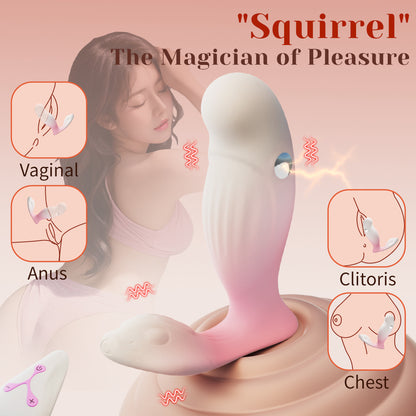 Squirrel Panty Wearable Remote Electric Shock Vibrator