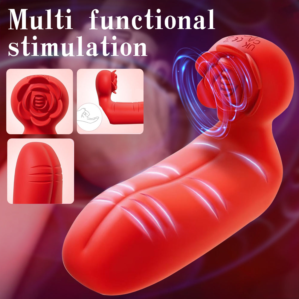Multiple Vibration Modes Clitoris Massaging Finger Sleeve Vibrator