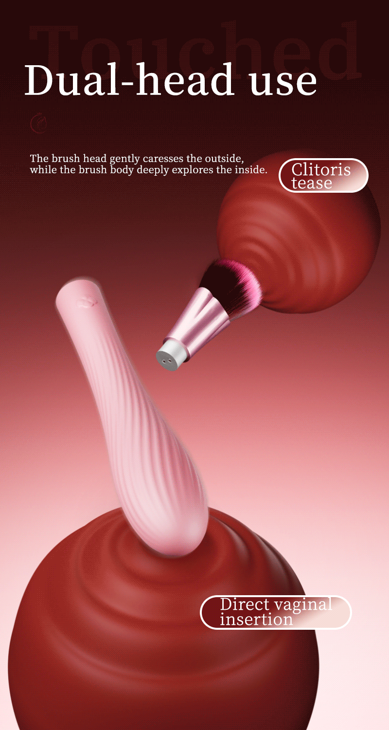 Hidden Appearance Split Dual Head Suction G-Spot Vbrator