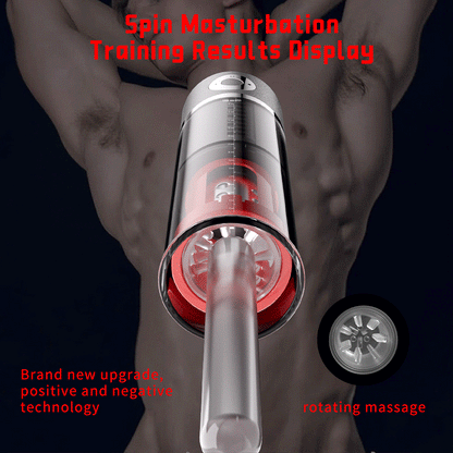 Premium Male Penis Suction Pump Spinning Masturbating Cup