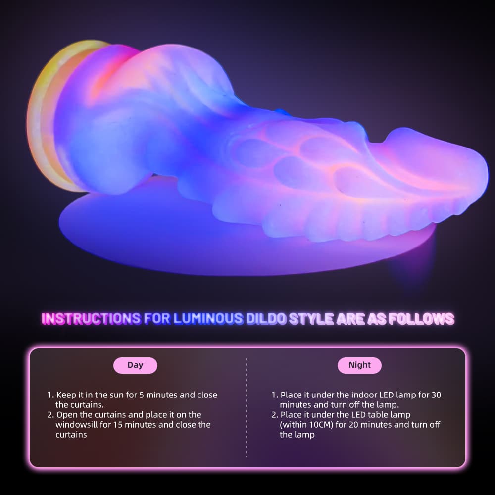 Luminous Color Scale of the Ancient Beast Silicone Dildo