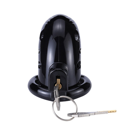 Little Shark Multiple Sizes Black Resin Male Chastity Cage