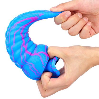 Octopus Tentacle Shape Flexible Soft Material Silicone Dildo