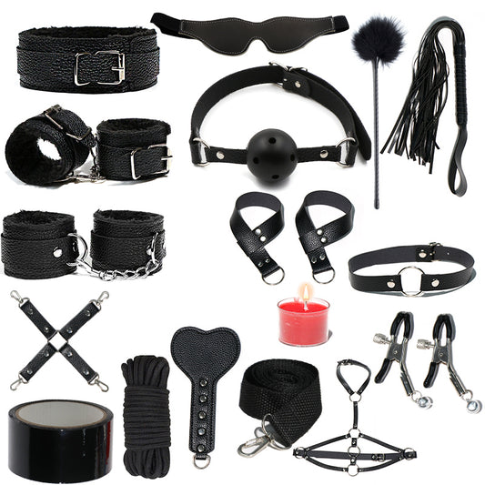 Premium 16pcs Top Selection of Temptative BDSM Tools Kit