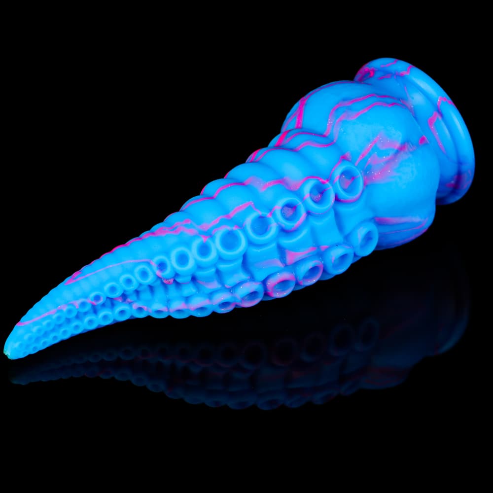 Octopus Tentacle Shape Flexible Soft Material Silicone Dildo