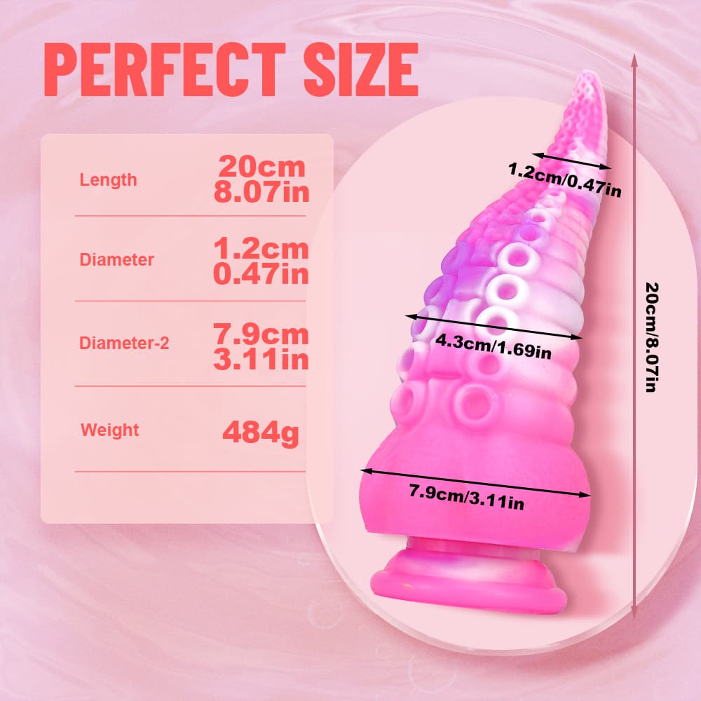 Octopus Tentacle Shape Flexible Soft Material Silicone Dildo Onion Toy Octopus Tentacle Shape Flexible Soft Material Silicone Dildo Onion Toy