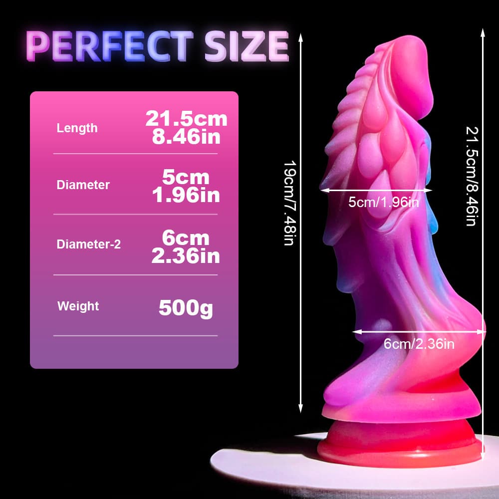 Luminous Color Scale of the Ancient Beast Silicone Dildo