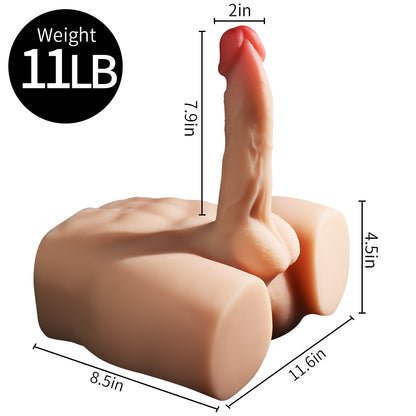 Super Realistic Strong Abdominal Muscles Male Body Dildo Doll