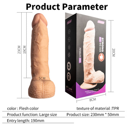 Flexible Ultra Realitic Silicone Dildo Fleshlight Penis Toy