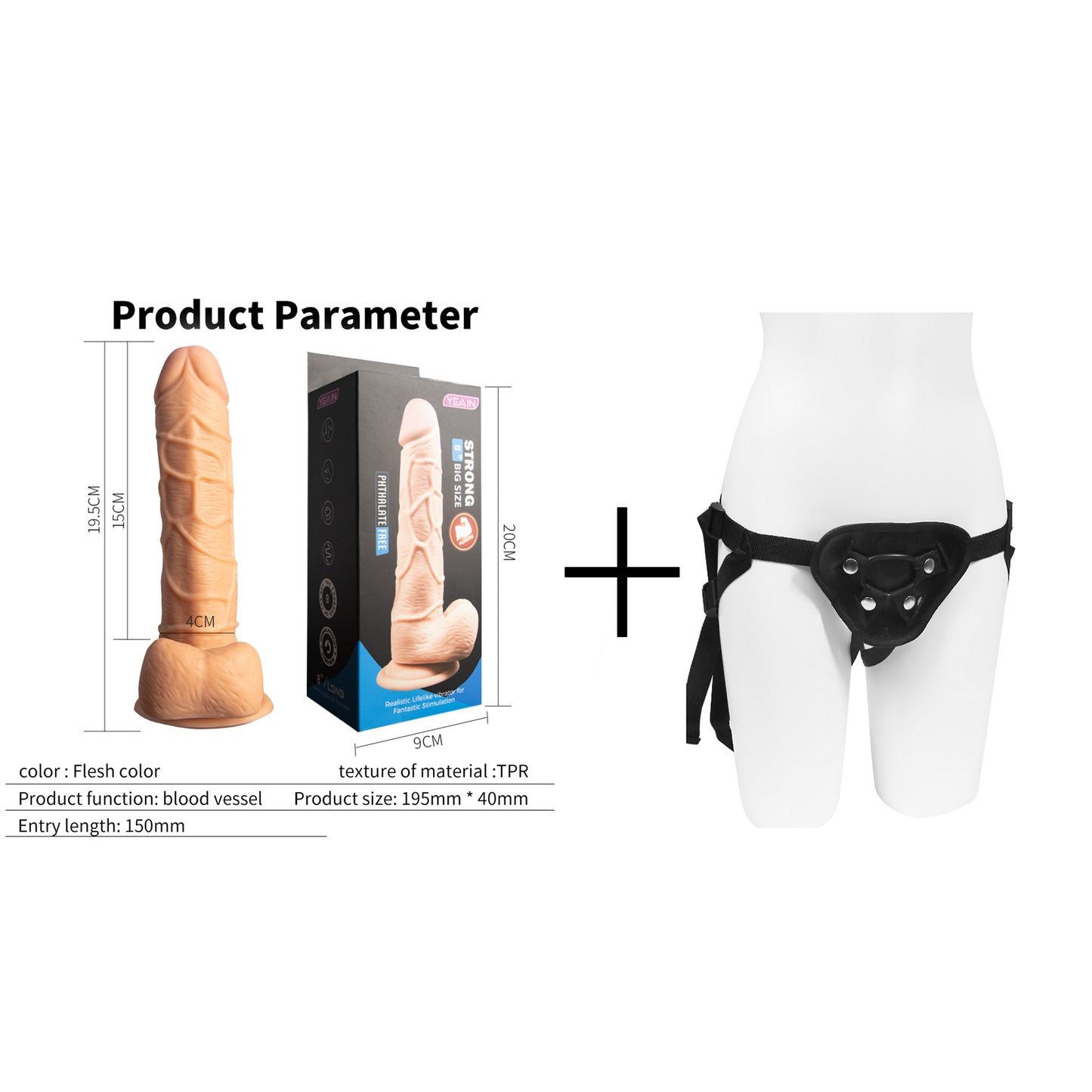 Flexible Ultra Realitic Silicone Dildo Fleshlight Penis Toy