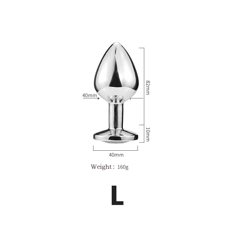 Smooth Feeling Stainless Steel Crystal Jewelry Anal Plug Onion Toy Smooth Feeling Stainless Steel Crystal Jewelry Anal Plug Onion Toy