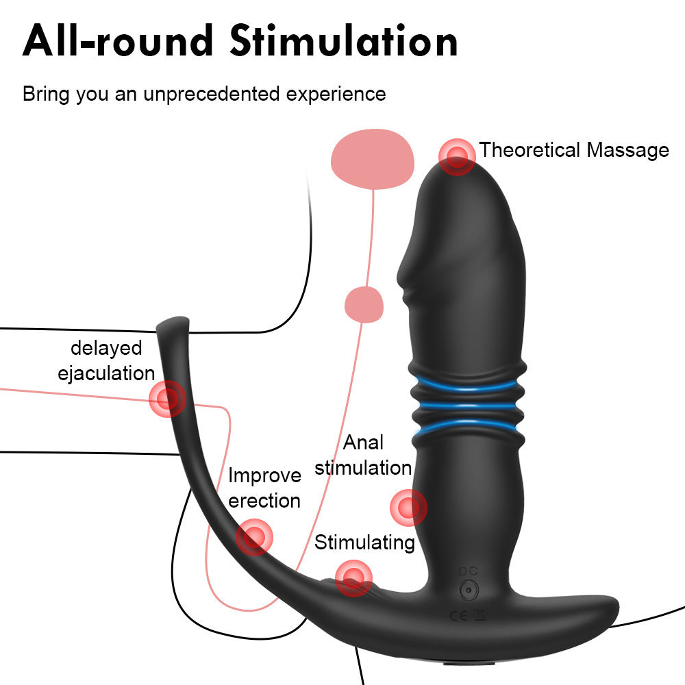 Uni Sex Remote Control Automatic Telescopic Anal Plug Onion Toy Uni Sex Remote Control Automatic Telescopic Anal Plug Onion Toy