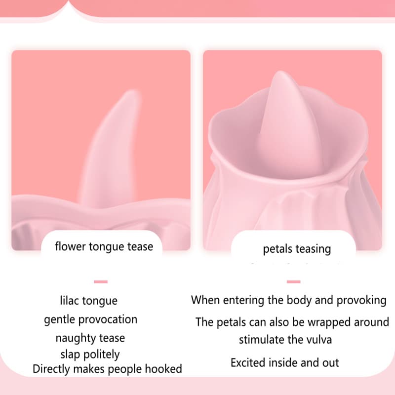 Rose Type Tongue Licking Toy for Clitoris and Nipple Onion Toy Rose Type Tongue Licking Toy for Clitoris and Nipple Onion Toy