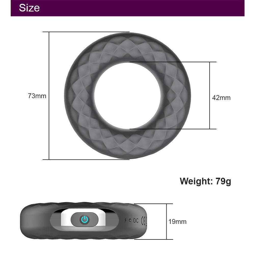 Stretchable Delay Ejaculation Silicone Cock Ring Vibrator Onion Toy Stretchable Delay Ejaculation Silicone Cock Ring Vibrator Onion Toy