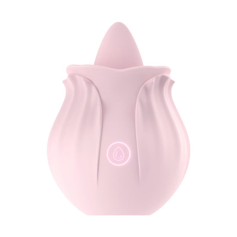 Rose Type Tongue Licking Toy for Clitoris and Nipple