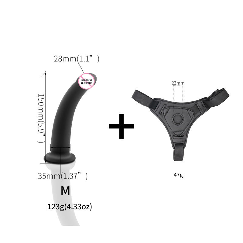 High Quality Black Silicone Wearable Dildo