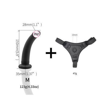 High Quality Black Silicone Wearable Dildo