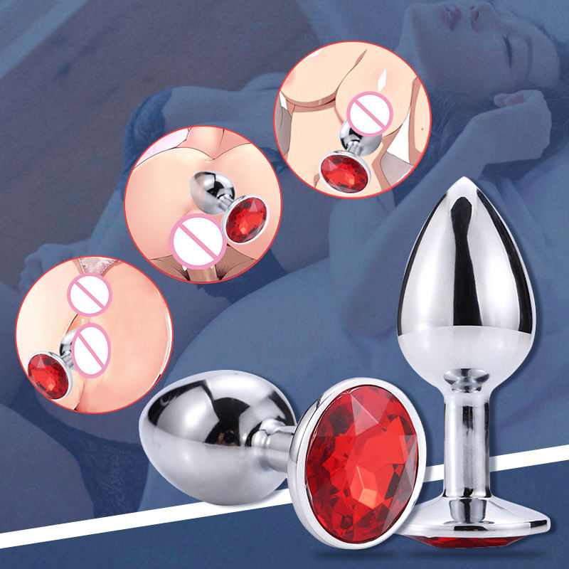 Smooth Feeling Stainless Steel Crystal Jewelry Anal Plug Onion Toy Smooth Feeling Stainless Steel Crystal Jewelry Anal Plug Onion Toy