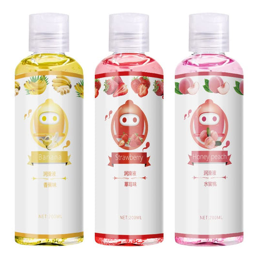 Fruit Flavor Water Soluble Sex and Massage Lubricant Oil