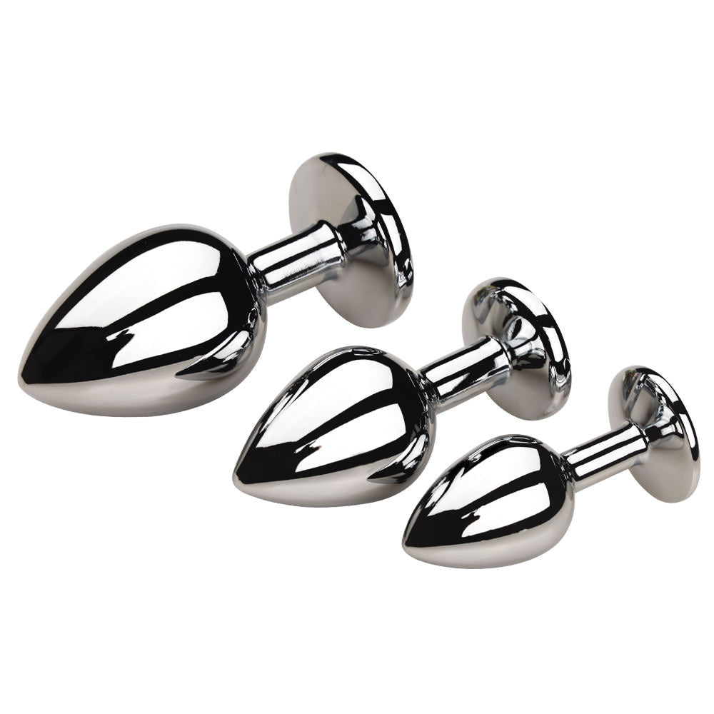 Smooth Feeling Stainless Steel Crystal Jewelry Anal Plug Onion Toy Smooth Feeling Stainless Steel Crystal Jewelry Anal Plug Onion Toy