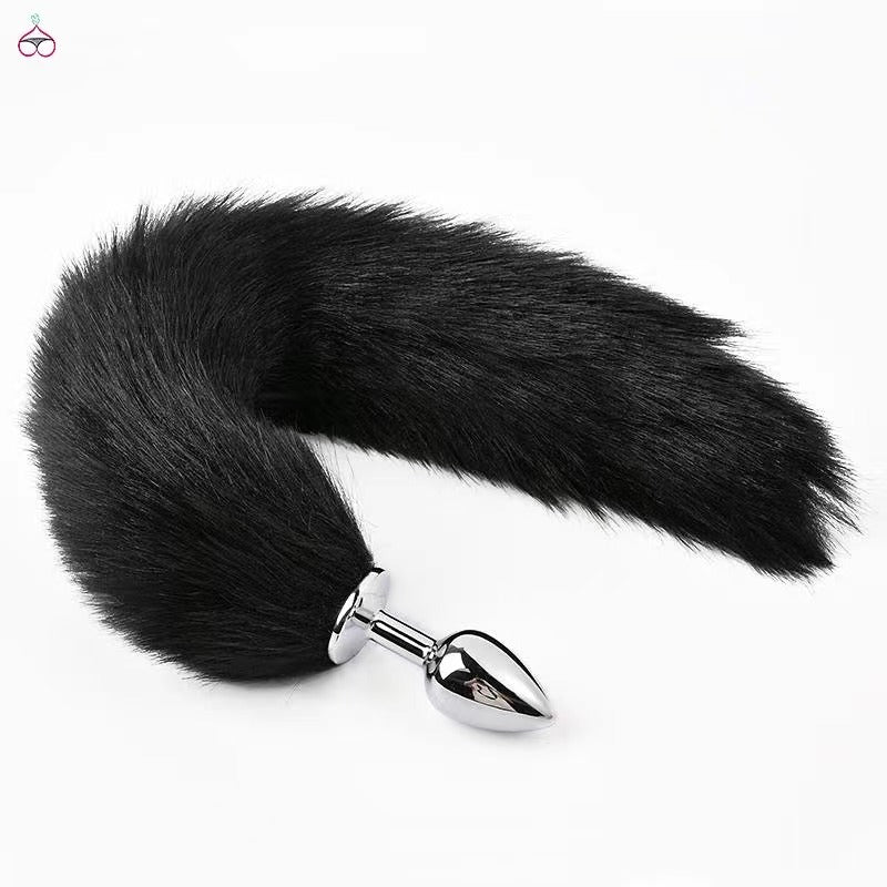 Stainless Steel Colourful Fox Tail Cosplay Anal Plug Onion Toy Stainless Steel Colourful Fox Tail Cosplay Anal Plug Onion Toy
